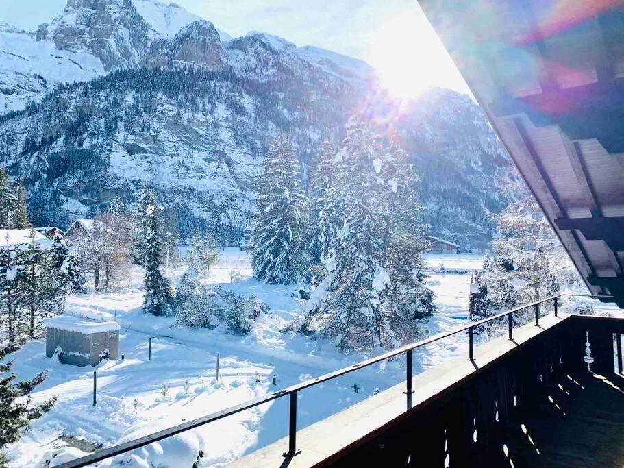 Unique Penthouse With Gallery And Mountain View Kandersteg Eksteriør billede