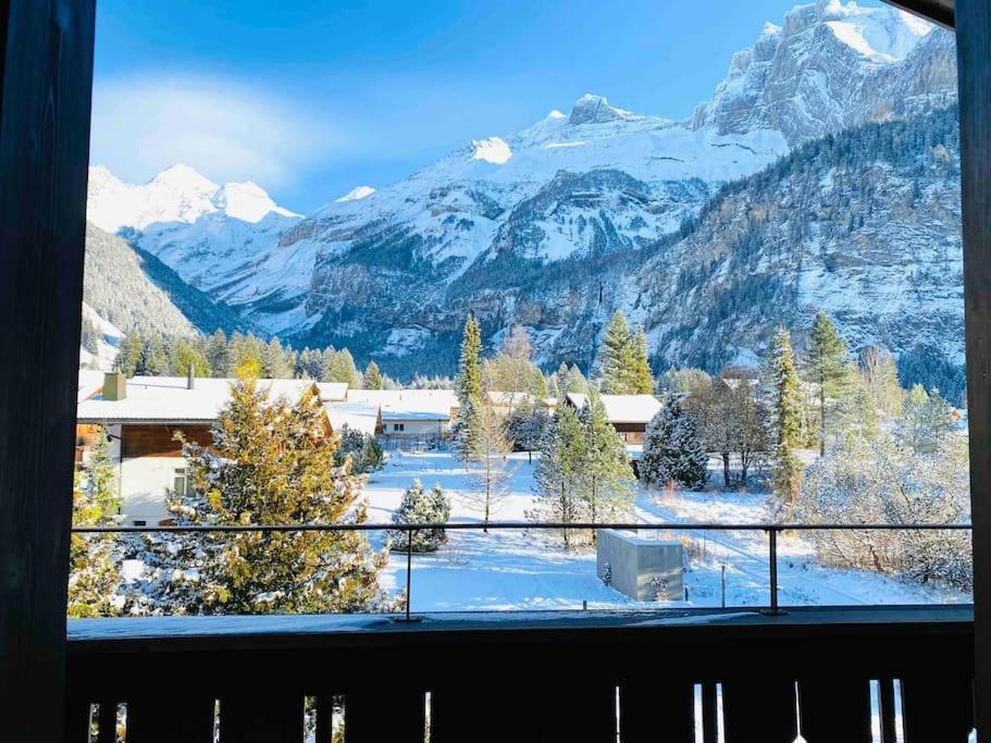 Unique Penthouse With Gallery And Mountain View Kandersteg Eksteriør billede