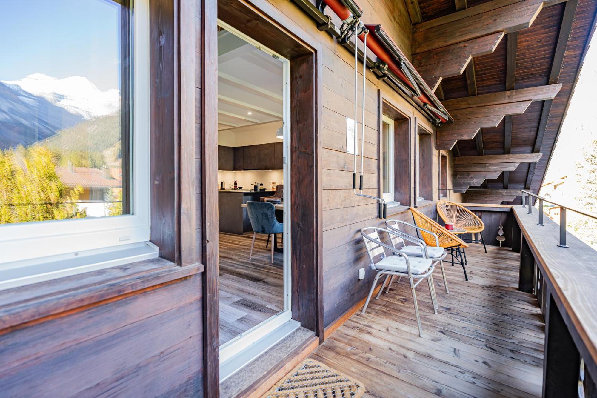 Unique Penthouse With Gallery And Mountain View Kandersteg Eksteriør billede