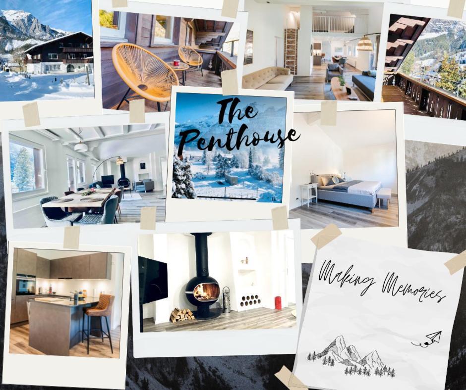Unique Penthouse With Gallery And Mountain View Kandersteg Eksteriør billede